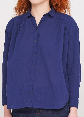 Темно-синяя демисезонная блуза Gap