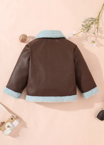 Коричнева зимня куртка SHEIN