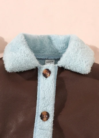 Коричнева зимня куртка SHEIN