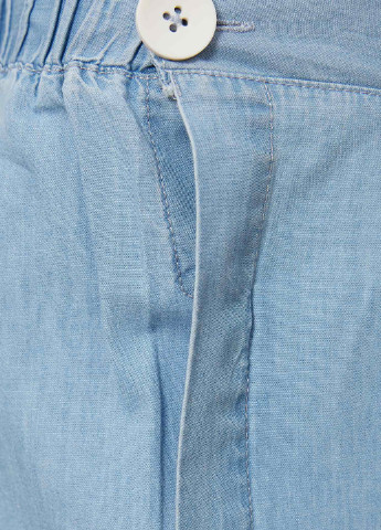 Брюки DeFacto палаццо блакитні джинсові бавовна