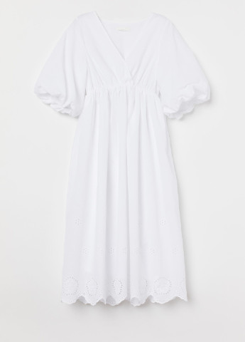 Білий вечірня плаття для вагітних H&M однотонна