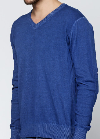 Синий демисезонный пуловер пуловер Cashmere