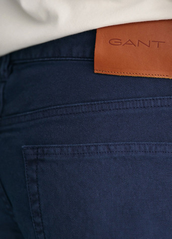 Синие демисезонные прямые джинсы Gant