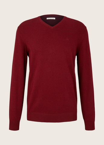 Бордовый зимний пуловер пуловер Tom Tailor