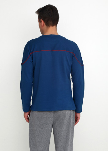 Сіро-синій демісезонний комплект (лонгслів, брюки) U.S. Polo Assn.