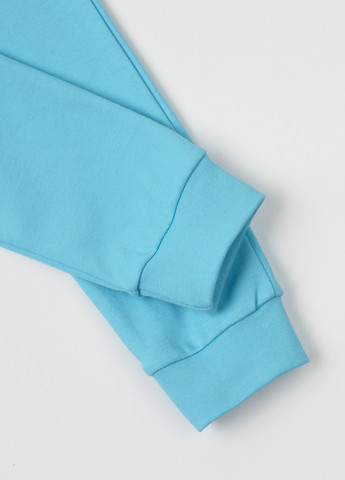 Голубая всесезон пижама (свитшот, брюки) реглан + брюки Garnamama
