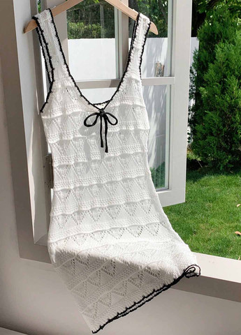 Білий кежуал сукня SHEIN однотонна