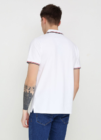 Белая футболка-поло для мужчин Gant однотонная