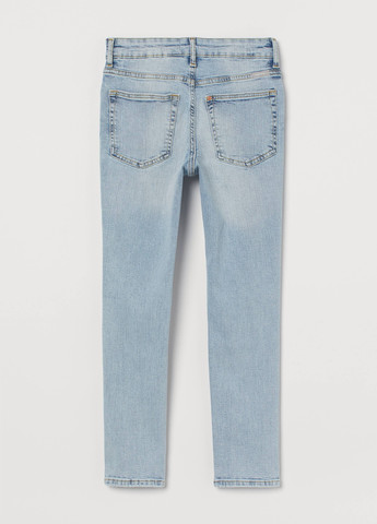Светло-голубые летние скинни джинсы H&M