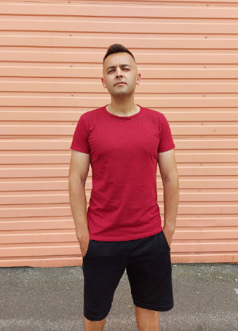 Бордова футболка меланж ZM