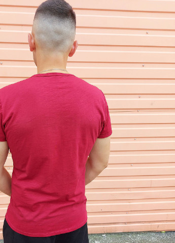 Бордова футболка меланж ZM