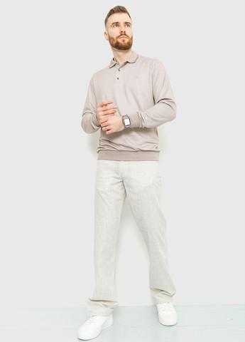 Светло-серые кэжуал летние прямые брюки Ager