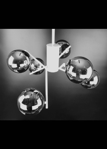 Люстра стельова на 6 лампочок 2005/6 Білий 70х63х63 см. Handmade (234537938)