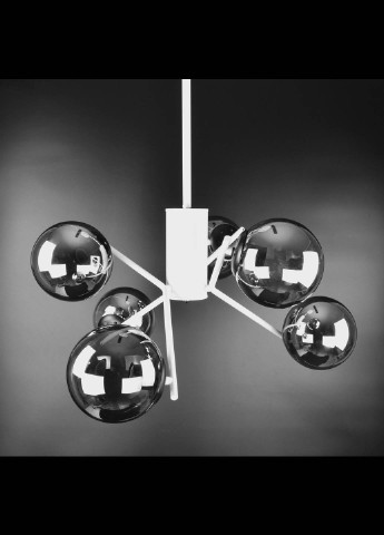 Люстра стельова на 6 лампочок 2005/6 Білий 70х63х63 см. Handmade (234537938)