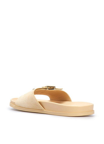 Бежевые шлепанцы Tommy Hilfiger с заклепками, с логотипом