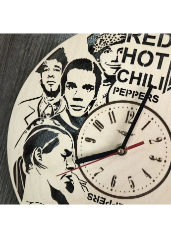 Концептуальний настінний годинник в інтер`єр "Red Hot Chilli Peppers" 7Arts (253566814)