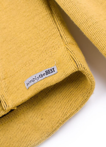 Coccodrillo світшот однотонний гірчичний кежуал бавовна, трикотаж