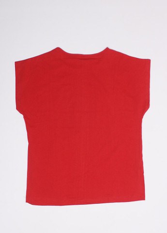 Червона літня жіноча футболка No Brand