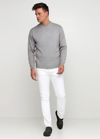 Белые демисезонные прямые джинсы Pedro Del Hierro