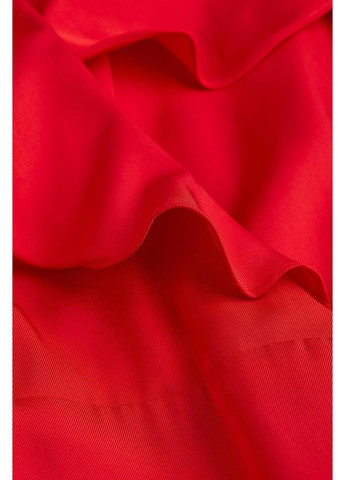 Красное кэжуал платье клеш H&M однотонное