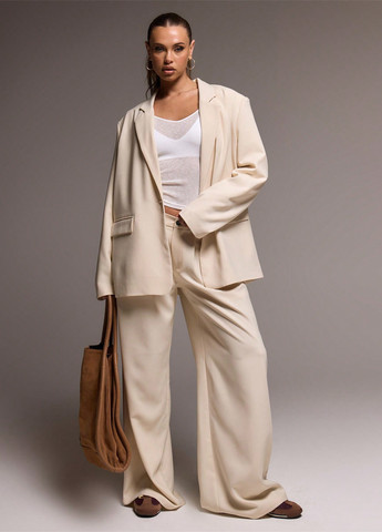 Светло-бежевый женский жакет SHEIN однотонный - демисезонный