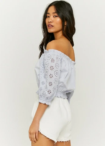 Блакитна блуза Tally Weijl Fashion Blouses - WOVEN TOP