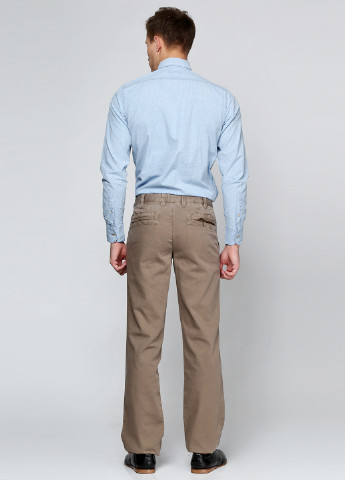 Темно-бежевые кэжуал демисезонные зауженные брюки Massimo Dutti