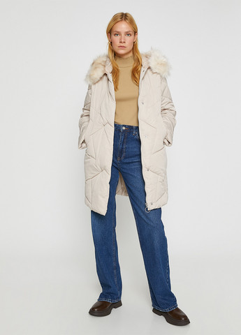 Светло-бежевая демисезонная куртка KOTON