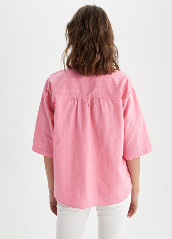 Сорочка DeFacto рожева кежуал бавовна