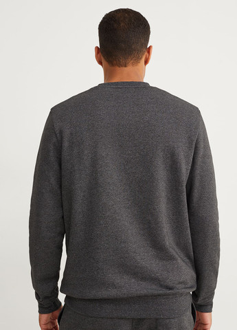 Сірий світшот C&A меланж без декору (302787027)