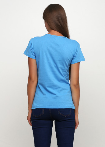 Блакитна літня футболка Tenkie