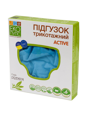 Підгузник багаторазовий Active Premium із вкладишем Abso Maxi (3-6 кг) Эко Пупс (286207348)