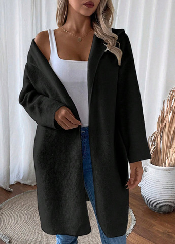 Черный демисезонный кардиган SHEIN