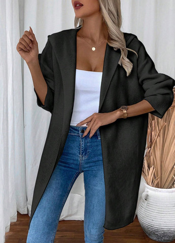 Черный демисезонный кардиган SHEIN