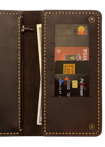 Мужское портмоне из натуральной итальянской кожи - Коричневый (nas130202) Anchor Stuff t-case (252255233)