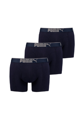 Синя чоловіча спідня білизна premium sueded cotton men’s boxers 3 pack Puma
