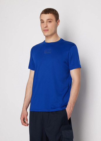 Синяя футболка Armani Exchange