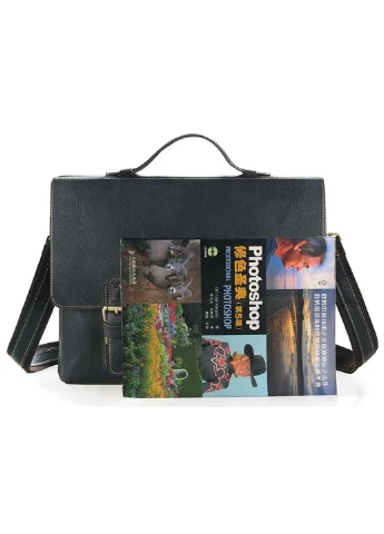 Мужской кожаный портфель 38х30,5х7,5 см Vintage (252127017)