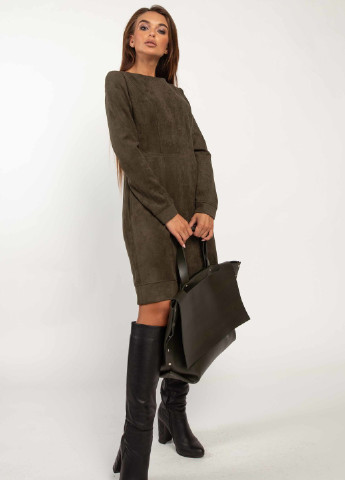 Оливкова (хакі) кежуал футболка рі марі дідіан пл 2220 хакі Ри Мари однотонна