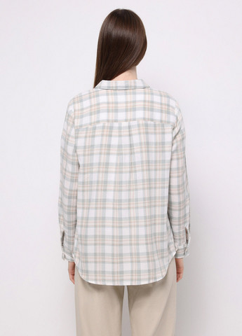 Серо-бежевая кэжуал рубашка в клетку Colin's