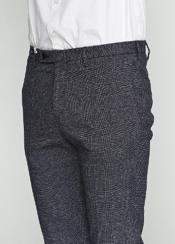 Темно-синие классические демисезонные прямые брюки NAVI
