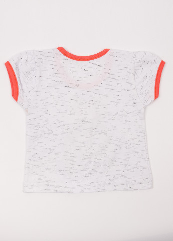 Коралловая летняя футболка Пташка текстиль