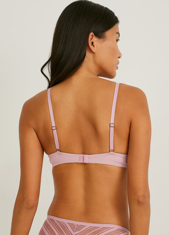 Светло-розовый бюстгальтер C&A с косточками полиамид