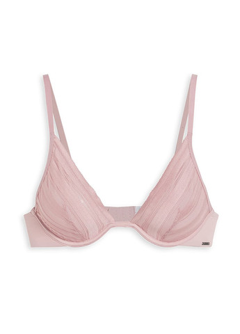 Светло-розовый бюстгальтер C&A с косточками полиамид