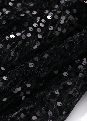 Чорна вечірня сукня силуетна SHEIN з візерунком "перець з сіллю"