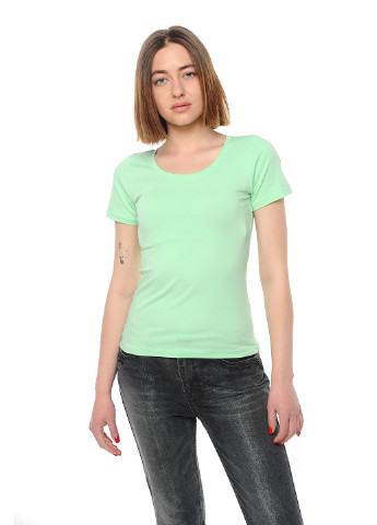 Салатовая всесезон футболка женская Наталюкс 41-2347