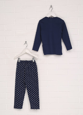 Темно-синяя всесезон пижама (лонгслив, брюки) лонгслив + брюки Vitmo baby