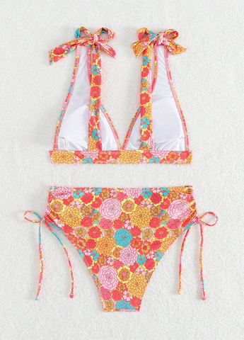 Комбинированный летний купальник (лиф, трусики) бикини, раздельный SHEIN