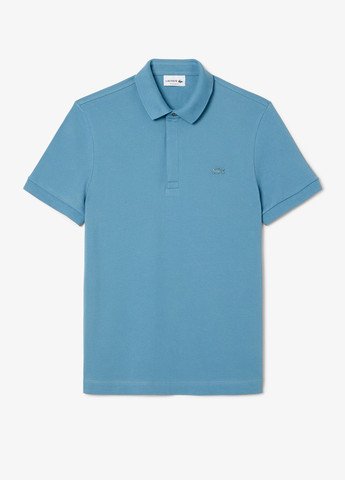 Голубой футболка-поло для мужчин Lacoste однотонная