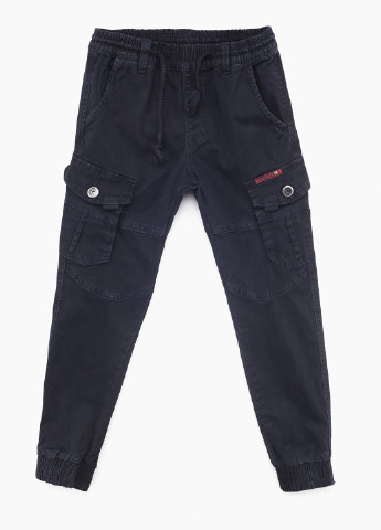 Темно-синие кэжуал демисезонные брюки джоггеры, карго S&D